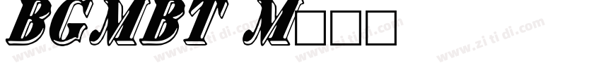BankGothiccMdBT Medi字体转换